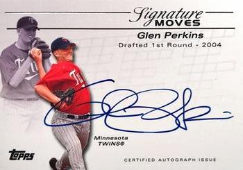 2005 Topps Updates & Highlights - Signature Moves #SM-GP Glen Perkins Front