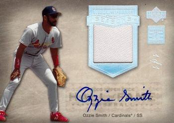 2005 Upper Deck Hall of Fame - Seasons Autograph-Material Rainbow #HFS-OS2 Ozzie Smith Front