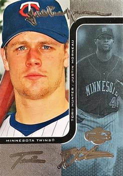 2006 Topps Co-Signers - Changing Faces Silver Blue #DUO-A 84 Justin Morneau / Torii Hunter Front