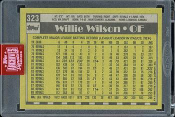 2019 Topps Archives Signature Series Retired Player Edition - Wille Wilson #323 Willie Wilson Back