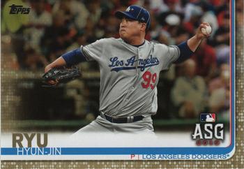2019 Topps Update - Gold #US297 Hyun-Jin Ryu Front