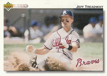 1992 Upper Deck #389 Jeff Treadway Front