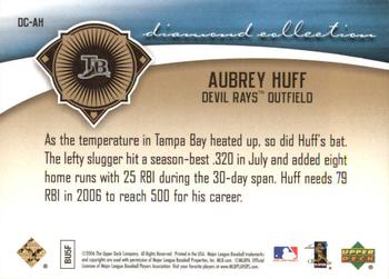 2006 Upper Deck - Diamond Collection Gold #DC-AH Aubrey Huff Back