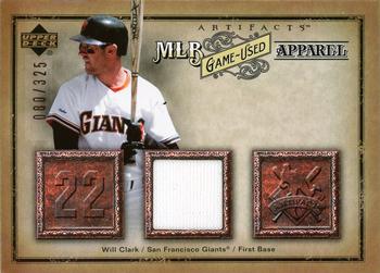2006 Upper Deck Artifacts - MLB Game-Used Apparel #MLB-WC Will Clark Front