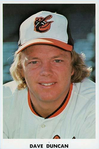 1975 Baltimore Orioles Photocards #NNO Dave Duncan Front