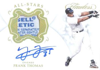 2019 Panini Flawless - Flawless All-Stars Autographs Gold #AS-FT Frank Thomas Front