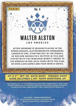 2020 Panini Diamond Kings #4 Walter Alston Back