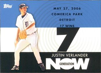 2007 Topps - Generation Now #GN289 Justin Verlander Front