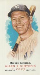 2007 Topps Allen & Ginter - Mini A & G Back #7 Mickey Mantle Front