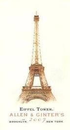 2007 Topps Allen & Ginter - Mini A & G Back #30 Eiffel Tower Front