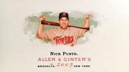 2007 Topps Allen & Ginter - Mini A & G Back #73 Nick Punto Front