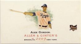 2007 Topps Allen & Ginter - Mini A & G Back #204 Alex Gordon Front