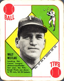 1951 Topps Red Backs #27 Wally Westlake Front