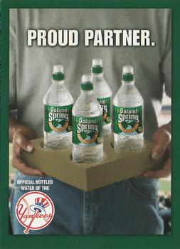 2004 Topps Poland Spring New York Yankees #NNO Poland Spring Proud Partner Front
