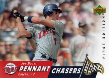 2007 Upper Deck First Edition - Pennant Chasers #PC-JM Joe Mauer Front