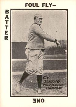 1973 TCMA 1913 Tom Barker Baseball Card Game (WG6 Red Backs) (reprint) #NNO Cy Young Front