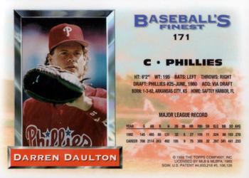 1993 Finest #171 Darren Daulton Back
