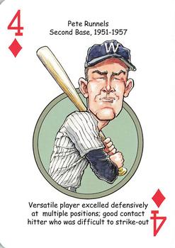 2013 Hero Decks Washington Senators & Nationals Baseball Heroes Playing Cards #4♦ Pete Runnels Front
