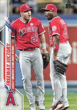 2020 Topps Update #U-261 Freeway Victory (Mike Trout / Justin Upton) Front