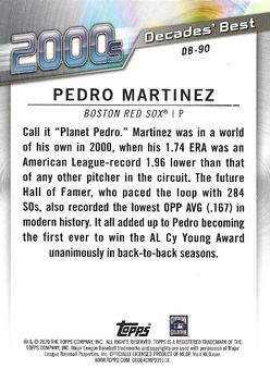 2020 Topps - Decades' Best (Series Two) #DB-90 Pedro Martinez Back