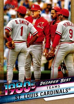 2020 Topps - Decades' Best Gold (Series Two) #DB-53 St. Louis Cardinals Front