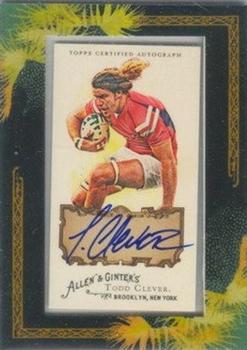 2008 Topps Allen & Ginter - Autographs #AGA-TC Todd Clever Front