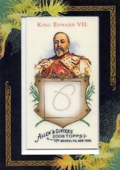 2008 Topps Allen & Ginter - DNA Relics #DNA-KE King Edward VII Front