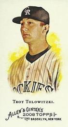 2008 Topps Allen & Ginter - Mini No Card Number #NNO Troy Tulowitzki Front