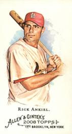 2008 Topps Allen & Ginter - Mini No Card Number #NNO Rick Ankiel Front