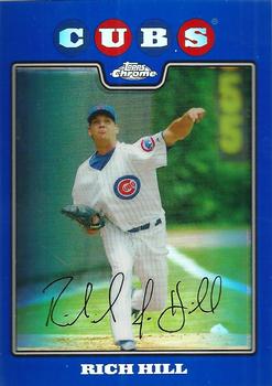 2008 Topps Chrome - Blue Refractors #159 Rich Hill Front