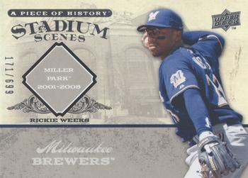 2008 Upper Deck A Piece of History - Stadium Scenes #SS29 Rickie Weeks Front