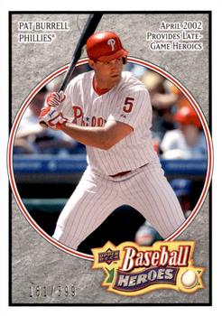 2008 Upper Deck Baseball Heroes - Charcoal #137 Pat Burrell Front