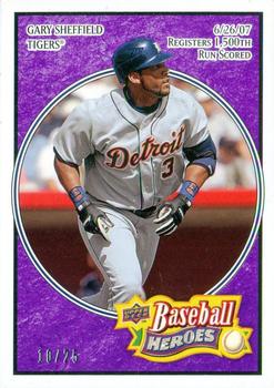 2008 Upper Deck Baseball Heroes - Purple #63 Gary Sheffield Front