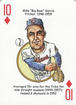 2006 Hero Decks Cleveland Indians Baseball Heroes Playing Cards #10♦ Mike Garcia Front
