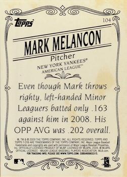 2009 Topps 206 - Bronze #104 Mark Melancon Back