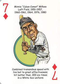 2020 Hero Decks Chicago White Sox South Side Edition Baseball Heroes Playing Cards #7♦ Minnie Minoso Front