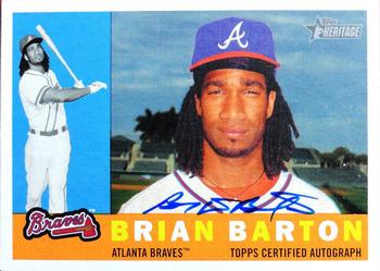 2009 Topps Heritage - Real One Autographs #ROA-BB Brian Barton Front