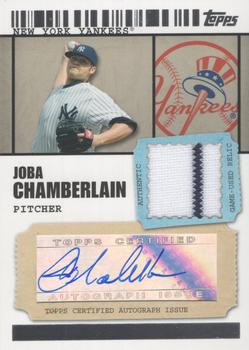 2009 Topps Ticket to Stardom - Autograph Relics #TSAR-JC Joba Chamberlain Front