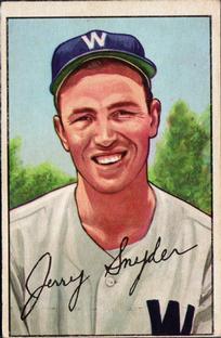 1952 Bowman #246 Jerry Snyder Front