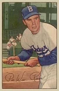 1952 Bowman #8 Pee Wee Reese Front
