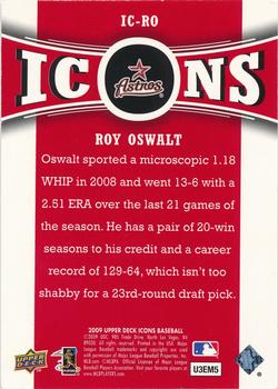 2009 Upper Deck Icons - Icons #IC-RO Roy Oswalt Back