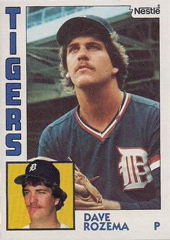 1984 Topps Nestle #457 Dave Rozema Front