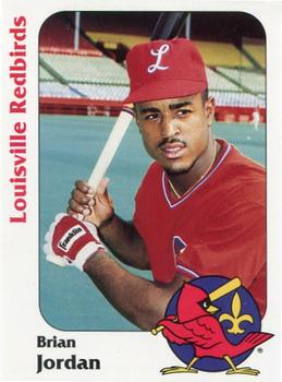 1991 Louisville Redbirds #24 Brian Jordan Front