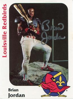 1991 Louisville Redbirds #32 Brian Jordan Front