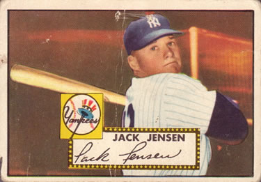1952 Topps #122 Jackie Jensen Front