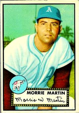 1952 Topps #131 Morrie Martin Front