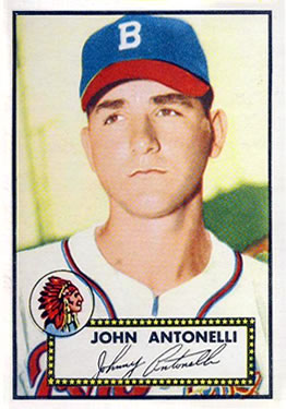 1952 Topps #140 John Antonelli Front
