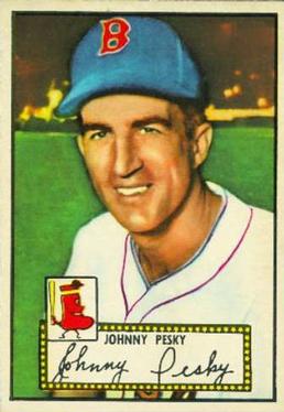 1952 Topps #15 Johnny Pesky Front