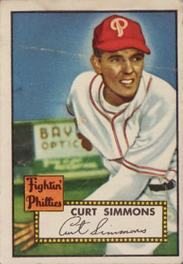 1952 Topps #203 Curt Simmons Front