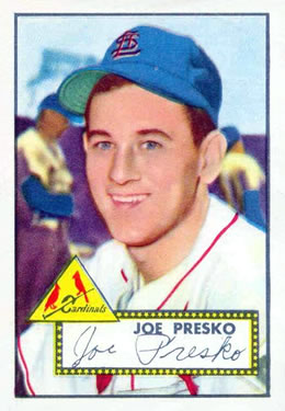 1952 Topps #220 Joe Presko Front